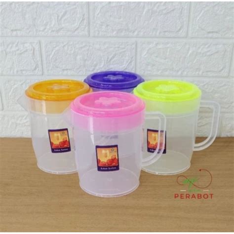 Jual Teko Plastik Eskan 1 2 Liter Teko Green Line Teko Teh Es Shopee