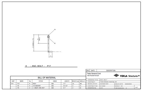 Example Anchor Bolt Tekla User Assistance