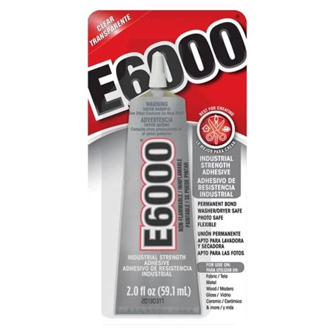 E6000 2 Fl Oz Multi Purpose Craft Glue: Clear Adhesive For Wood, Glass ...