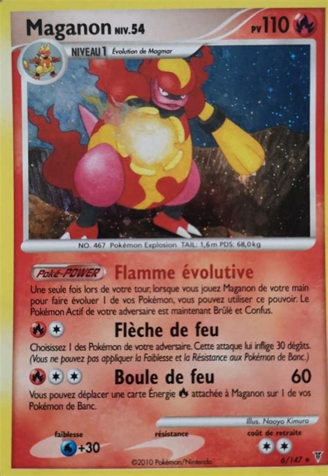 Maganon holographique carte Pokémon 6 147 Platine Vainqueurs Suprêmes