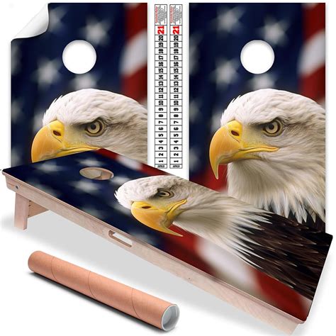 Cornhole Board Wraps And Decals For Boards Set Of 2 Skins Professional Vinyl Covers Sticker Usa