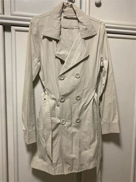 Trench Coat Cinza Claro Atemporal Casaco Feminino Hering Usado