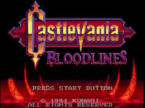 Castlevania Bloodlines Play Sega Genesis Games Online