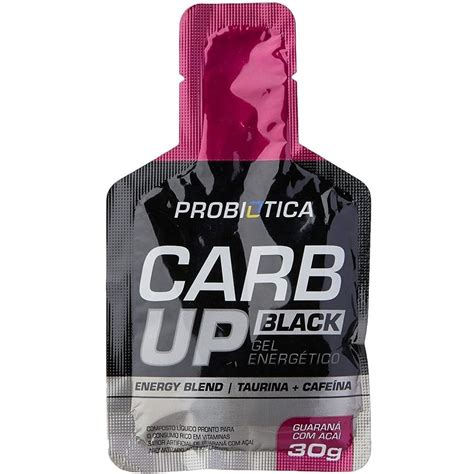 Gel energético Carb up Black Probiótica 30 g Submarino