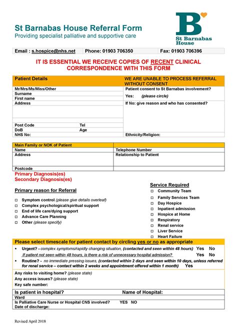 50 Referral Form Templates Medical And General Templatelab