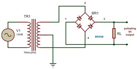 Circuito Del Puente Rectificador De Onda Completa Funcionamiento Y Aplicaciones Electronica Lugo