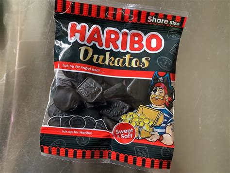 HARIBO Licorice Sweets Dukatos 120g - Etsy