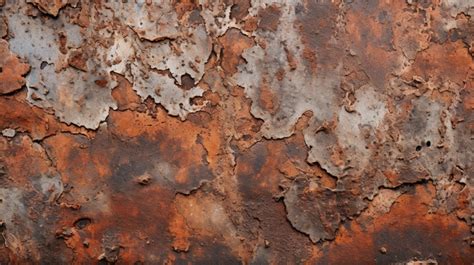 Detailed View Of Weathered Metal Texture Background Rusty Metal Rust