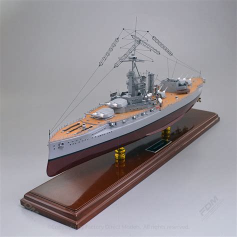 Custom Built Hms Iron Duke Battleship Model