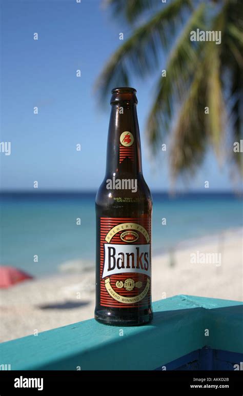 Banks beer bottle Barbados Stock Photo - Alamy