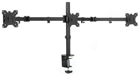 VIVO Triple Monitor Adjustable Desk Mount, Articulating Tri Stand, Holds 3 Screens up to 24 ...