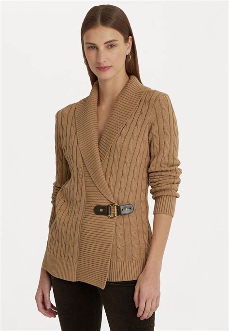 Lauren Ralph Lauren Donato Long Sleeve Strickjacke Classic Camel