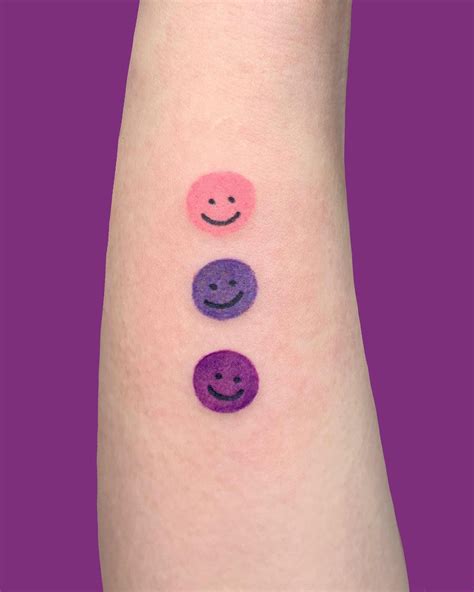 37 Unique Smiley Face Tattoo Small Tattoos And Ideas