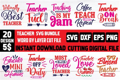 Teacher Svg Bundle Bundle · Creative Fabrica