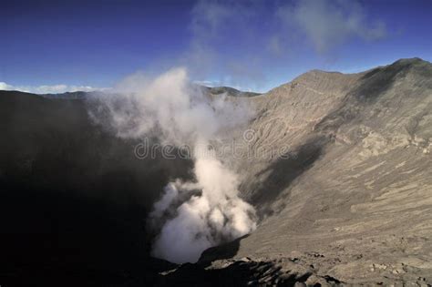 Mount Bromo crater stock image. Image of volcano, eruption - 89397035