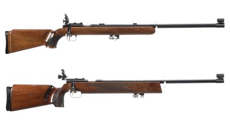 Two Anschutz Model Match 54 Bolt Action Target Rifles Rock Island Auction