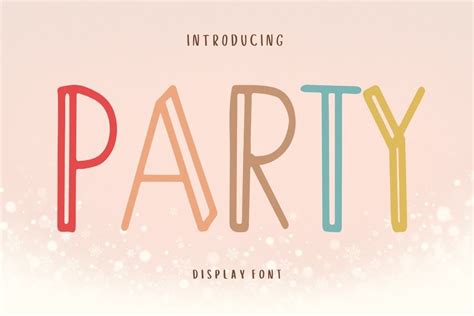 Party Font By Zikadoozz · Creative Fabrica