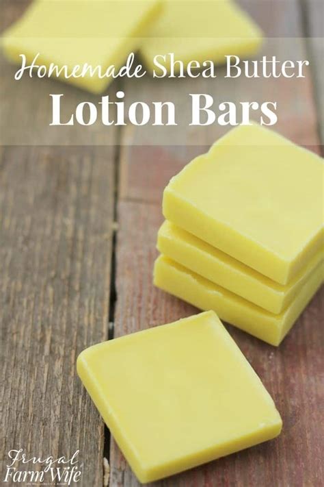 Homemade Shea Butter Lotion Bar Recipe The Frugal Farm Wife