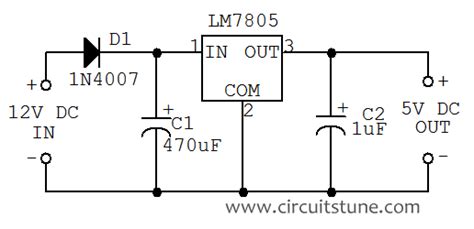 V Dc Converter Circuit Diagram