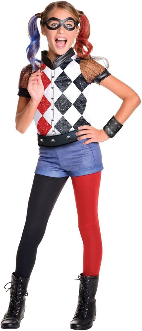 Generique Luxury Harley Quinn Super Hero Girls Costume 128 140cm 8 10