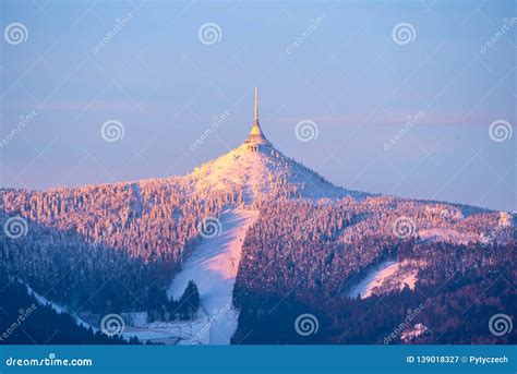 jested mountain  jested ski resort  morning sunrise time clear