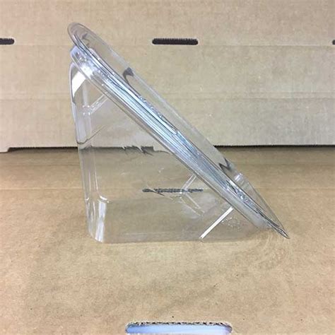 Tamper Evident Plastic Triangle Sandwich Wedge Container 200 Ct