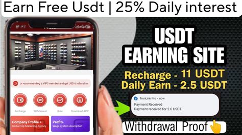 Earn Free Usdt Usdt Mining Site Usdt Investment Site Usdt