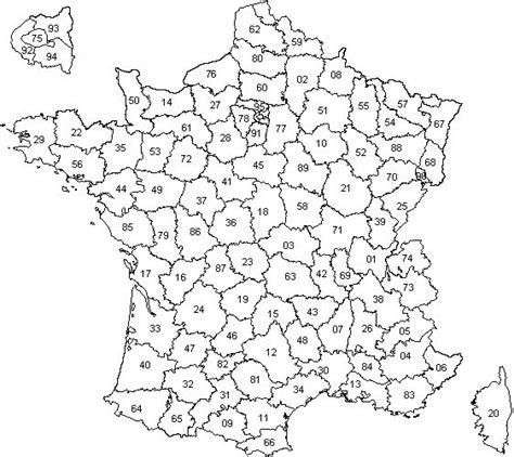 Résultat de recherche d images pour carte de france vierge département