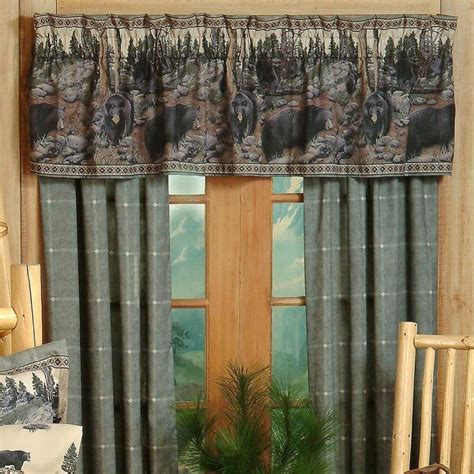 The Bears Window Treatments Ruffle Curtains Rustic Curtains Rod