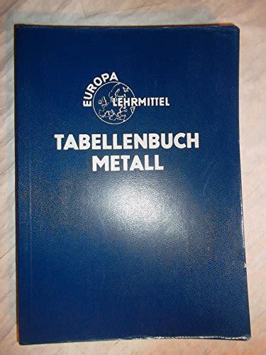 Tabellenbuch Metall AbeBooks