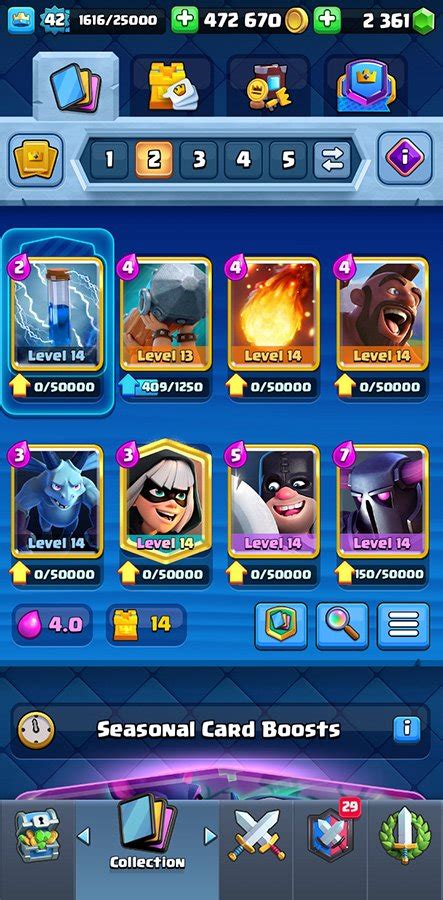 Clash Royale lvl 42 -105 cards -7 Max Cards -Goblin Kissing Trophy ...