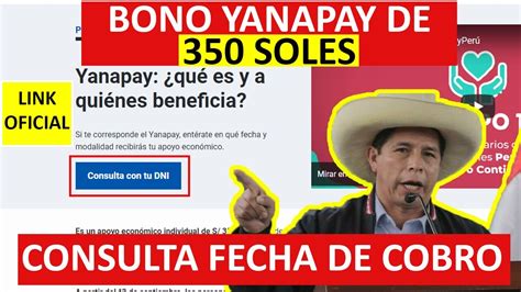 Bono Yanapay De Soles Consulta Si Eres Beneficiario Link Bono