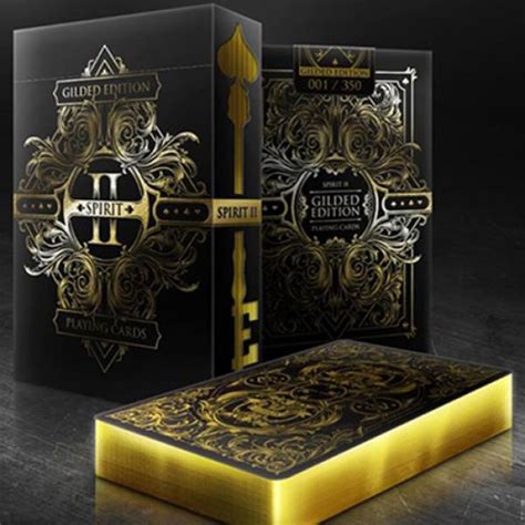 Spirit Ii Black Gilded Edition Playing Cards