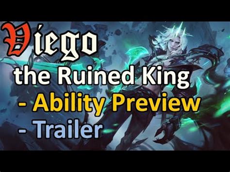 Viego The Ruined King New LoL Champion Abilities And Cinematic