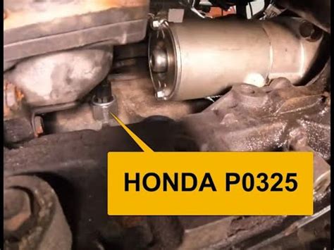 Honda P Code Knock Sensor Replacement Honda Pilot