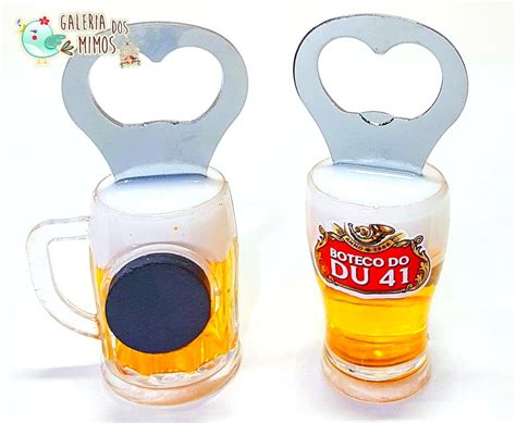 Mini Chopp Abridor De Garrafa Personalizado Im Elo