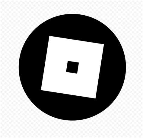 Hd Roblox Square Black And White Symbol Sign Icon Logo Png Citypng ...