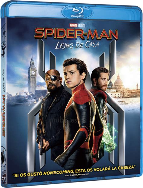 Carátula de Spider Man Lejos de Casa Blu ray