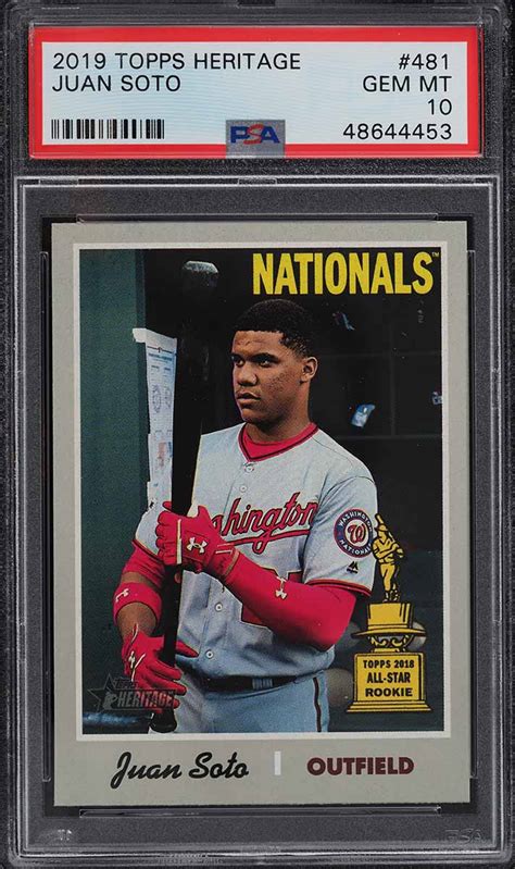 Topps Heritage Juan Soto Psa Gem Mint Pwcc Marketplace