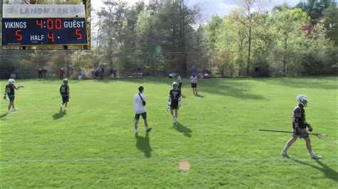 Landmark Boys Varsity Lacrosse Vs Concord Academy Youtube