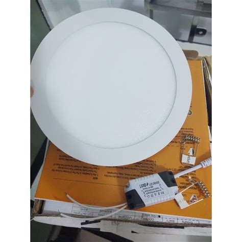 Plafon Painel Led Redondo Embutir 18w 6500k Ultra Slim 22cm Shopee Brasil