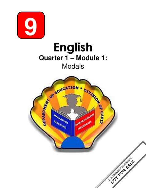 English Module Modals English Quarter Module Modals