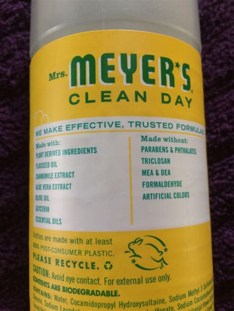 My Review Of Mrs Meyers Clean Day Honeysuckle Body Wash Bellatory