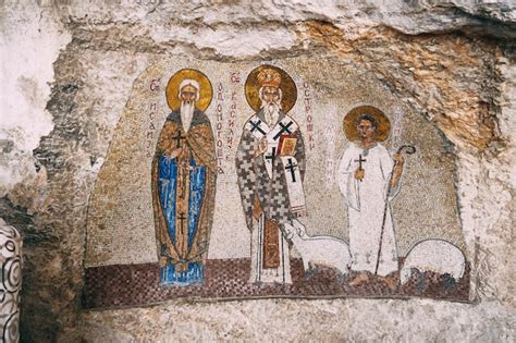 Premium Photo Mosaic Depicting St Basil In The Ostrog Monastery