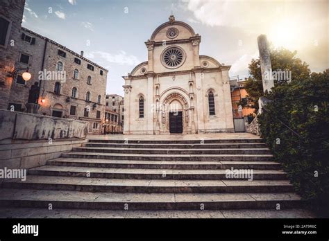 Catedral De Santiago En Sibenik Croacia Catedral De St James Es El