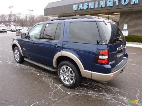 2008 Dark Blue Pearl Metallic Ford Explorer Eddie Bauer 4x4 41934866 Photo 2