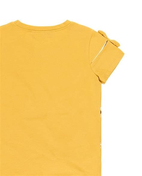 Boboli Camiseta de niña en amarillo mostaza Amarillo mostaza