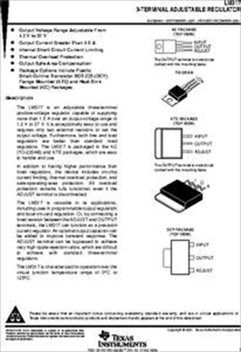 LM317 TI Datasheet 3 Terminal Adjustable Regulator