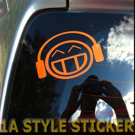 FUCK YOU SMILEY jdm autocollant casque jdm selon autocollant jdm smile échappement EUR