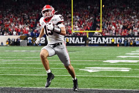 Georgia Star Brock Bowers Could Play Saturday Against No 9 Ole Miss